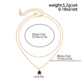 SIMPLE IMITATION PEARL BEADED FLOWER NECKLACE_CWAJE1133