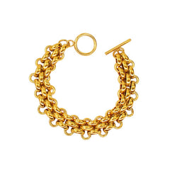 Vintage Vacuum Plated 18K Gold Bracelet_Cwmm3721