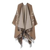 Warm Outer Wear Thickened Tassel Slit Cape_Cwasc2169