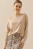 Women Casual V Neck Blouse_Cwttl1407