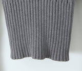 V-Neck Hooded Short Knit Sweater