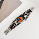 Bohemian Style Iwatch9 Genuine Leatherven Strap_Cwww0067