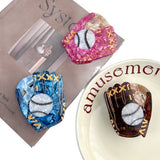 CREATIVE BASEBALL ACETATE CLAW CLIP CUTE FUN_CWAHA5832