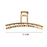 6 PACK GOLD TONE METAL HAIR CLAWS STRONG HOLD_CWABE0199