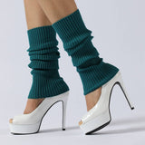 Warm Ballet Leggings High Elastic Stacked Socks_Cwms0748