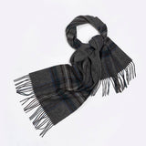 100% WOOL PLAID SCARF RED CHECK WINTER WARMTH_CWASC2325
