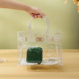 Velvet Double Layer Portable Jewelry Storage Box