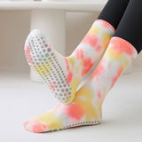 PILATES ANTI SLIP SOCKS FOR WOMEN MIDDLE TUBE_CWMS0239