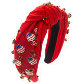 4TH OF JULY NEW LOVE FLAG PERSONALIZED HEADBAND_CWAHA1259