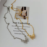 NICHE DESIGN RHINESTONE BOW NECKLACE FOR WOMEN_CWAJE3089