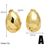 Versatile Retro Gold Plated Earrings