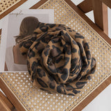 LEOPARD PRINT SCARF SOFT TASSEL WRAP FOR WOMEN_CWASC0999