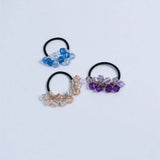 FRESH CLEAR SQUARE BEAD HAIR TIE CUTE SIMPLE BAND_CWAHA6786
