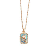 HOLIDAY INSPIRED COLORFUL TAROT NECKLACE_CWMM5329