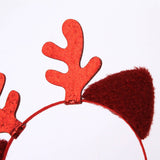CHRISTMAS DEER ANTLER HEADBAND CAT EARS HEADBAND_CWAHA3426