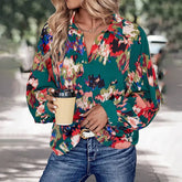 Women Fall Fashion Printed Long Sleeve Shirt_Cwtstl0599