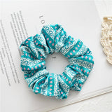 GREEN CHRISTMAS HAIR TIE SCRUNCHIES_CWAHA0429