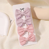 GIRLS PLAID LACE HAIR CLIPS DAILY PRINCESS_CWAHA6738