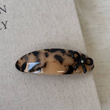 Acetate Bow Oval Spring Hair Clip Elegant_Cwaha07974