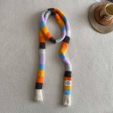 COLORBLOCK SKINNY STRIPE SCARF CHIC SUMMER WRAP_CWASC2301