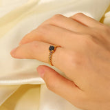 Zircon Inlay Rings Adjustable Titani Steel Rings_Cwaje1238