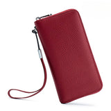 LONG LEATHER WALLET SOFT HANDHELD CLUTCH_CUAB00388