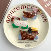 CUTE CARTOON DOG ACETATE CLIP CHIC SIMPLE HAIRPIN_CWAHA5911