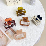 HEART ACETATE HAIR CLAW MINIMALIST CHIC CLIP_CWAHA1596
