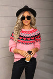 Valentines Day Ethnic-Style Jacquard Sweater