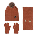 COLD PROOF WOOL BALL KNITTED THREE PIECE SUIT_CWMM2870