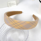 SMALL FRESH PLAID SIMPLE HEADBAND_CWAHA2080