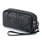 CLUTCH BAG TOP GRAIN COWHIDE EMBOSSED WALLET_CWAB3786