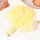 GAUZE FLOWER TELEPHONE CORD HAIR RING HAIR TIE_CWAHA1656