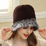 KNITTED BUCKET HAT WARM EAR PROTECTION BEANIE_CWAH1980