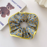 Women Fresh Fabric Broken Flower Hair Tie_Cwaha0841