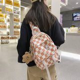 CLASSIC CONTRAST PLAID SHOULDER BAG_CWAB1607