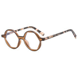 FLORAL ARM HEXAGON ROUND SUNGLASSES CUTE LOOK_CWASG1179