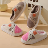 LEISURE NON SLIP SPLICING COTTON SLIPPERS_CWSHS0323