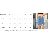 NEW WASHED DENIM FRAYED MINI SKIRT WOMEN_CWJSK0211