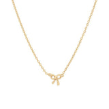 SIMPLE MINI BOW NECKLACE FOR WOMEN_CWMM5341