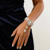 IMITATION PEARL RHINESTONE FASHION COLLAR JEWELRY_CWAJE1161