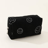SIMPLE SMILING FACE MEDIUM COSMETIC BAG_CWAB1035