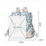 SIMPLE FLORAL LARGE CAPACITY BACKPACK_CWAB2898