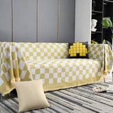 MODERN SIMPLE CHESSBOARD SOFA THROW_CWMM1658