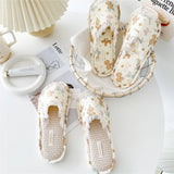 Womens Linen Bottom Non-Slip Home Slippers_Cwmm2979