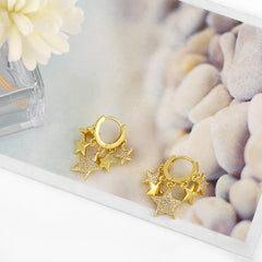 SHINING STAR PENDANT EARRINGS_CWAJE1002