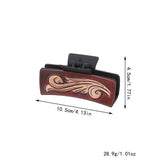 Western Cowgirl Hair Claw -Horsehair Leather Clip_Cwaha07309