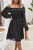 Temperament Casual Polka Dot Dress_Cwdsd2818