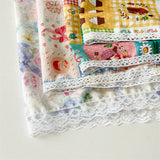 CARTOON CUTE FLOWER PATTERN TRIANGLE HEADSCARF_CWAHA1358