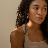 ELEGANT GOLD HOOP EARRINGS SUN COIN MOON PENDANT_CWAJE5099